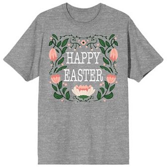 Juniors' Soft Petal Happy Easter Graphic Tee