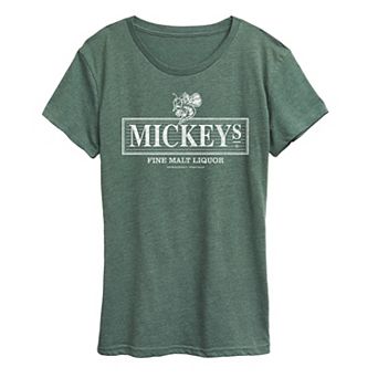 Women's Mickey's Vintage Logo Graphic Tee