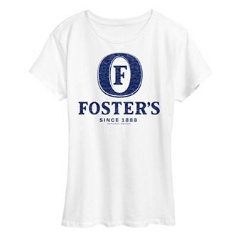 Women's Foster's Navy Blue Logo Graphic Tee