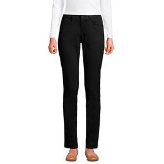Women's Lands' End School Uniform Stretch Pencil Chino Pants