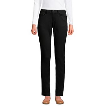 Women's Lands' End School Uniform Stretch Pencil Chino Pants