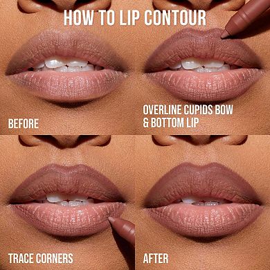 90s Brown Lip Liner and Lip Gloss Set