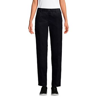 Women's Lands' End Elastic Waist Pull-On Chino Pants