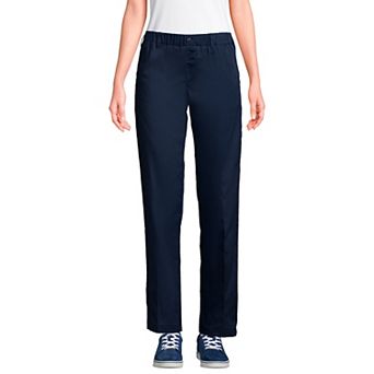 Women's Lands' End Elastic Waist Pull-On Chino Pants