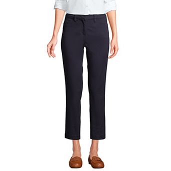 Women's Lands' End Regular Mid Rise Chino Crop Pants