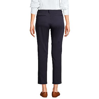 Women's Lands' End Regular Mid Rise Chino Crop Pants