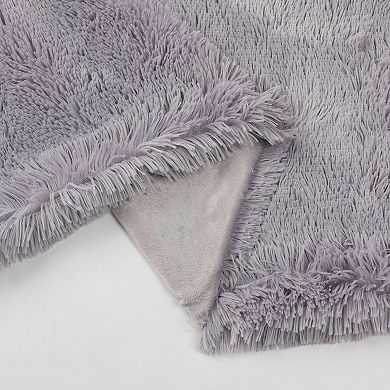 Kate Aurora Regal Luxe Oversized Ultra Soft & Fuzzy Lined Accent Throw Blanket - 50 In. W X 70 In. L