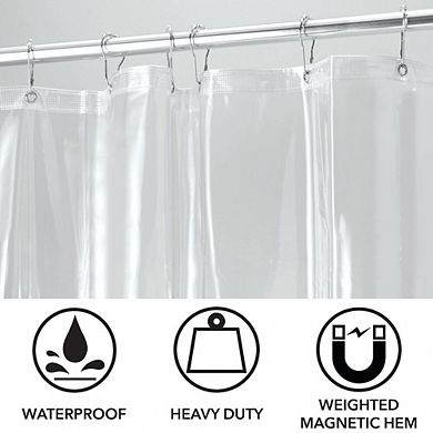 mDesign Premium Waterproof Vinyl Shower Curtain Liner