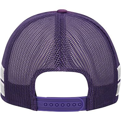 Men's '47 Purple Sacramento Kings Sidebrand Stripes Trucker Adjustable Hat