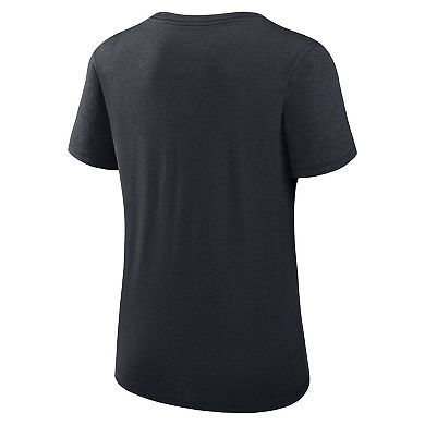 Women's Nike Navy Cleveland Guardians Authentic Collection Performance Scoop Neck T-Shirt