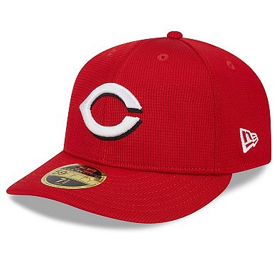 Men's New Era  Red Cincinnati Reds 2024 Spring Training Low Profile 59FIFTY Fitted Hat