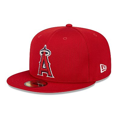 Men's New Era  Red Los Angeles Angels 2024 Spring Training 59FIFTY Fitted Hat