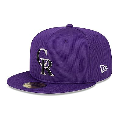 Men's New Era  Purple Colorado Rockies 2024 Spring Training 59FIFTY Fitted Hat