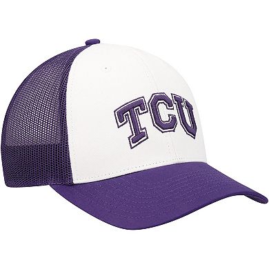 Men's '47 White/Purple TCU Horned Frogs Freshman Trucker Adjustable Hat
