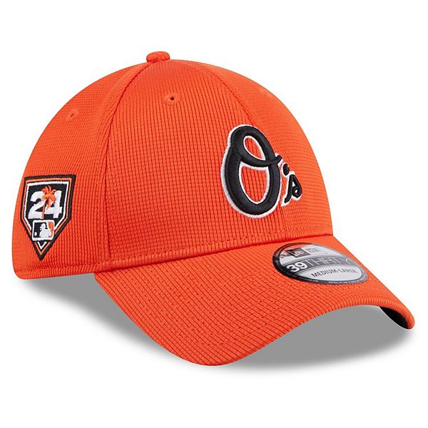 Men's New Era Orange Baltimore Orioles 2024 Spring Training 39THIRTY Flex Hat