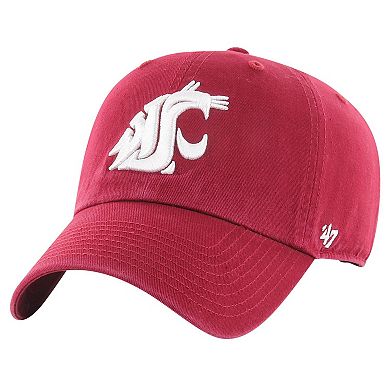 Men's '47 Crimson Washington State Cougars Vintage Clean Up Adjustable Hat
