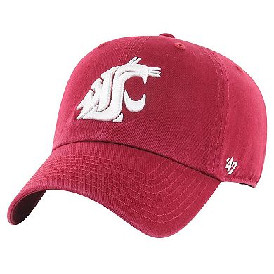 Men's '47 Crimson Washington State Cougars Clean Up Adjustable Hat