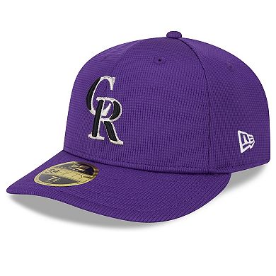 Men's New Era  Purple Colorado Rockies 2024 Spring Training Low Profile 59FIFTY Fitted Hat