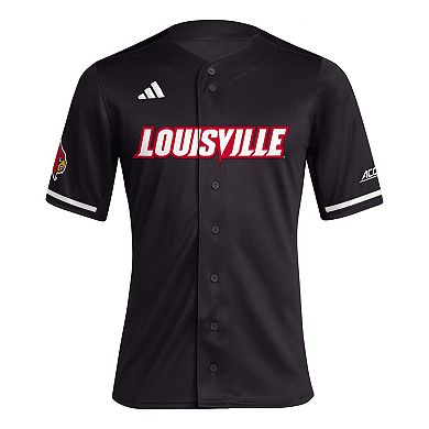 Men's adidas Black Louisville Cardinals Replica Baseball Jersey