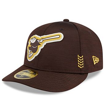 Men's New Era Brown San Diego Padres 2024 Clubhouse Low Profile 59FIFTY Fitted Hat