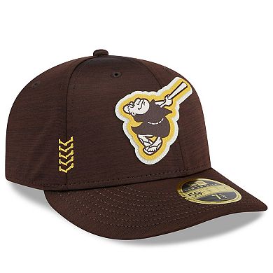 Men's New Era  Brown San Diego Padres 2024 Clubhouse Low Profile 59FIFTY Fitted Hat