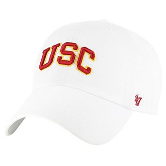 Men's '47 White USC Trojans Clean Up Adjustable Hat