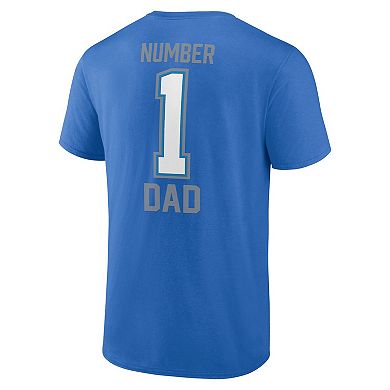 Men's Fanatics Branded Blue Detroit Lions Father's Day T-Shirt
