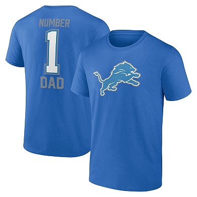Men's Fanatics Branded Blue Detroit Lions Father's Day T-Shirt