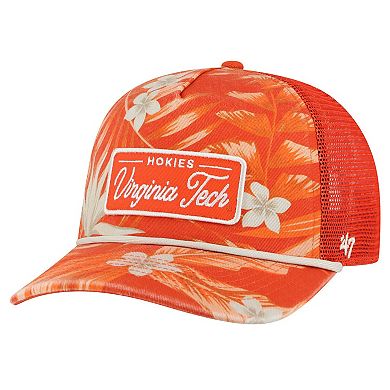 Men's '47 Orange Virginia Tech Hokies Tropicalia Hitch Adjustable Hat