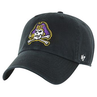 Men's '47 Black ECU Pirates Vintage Clean Up Adjustable Hat