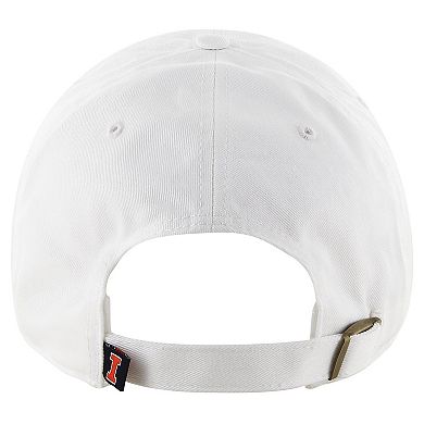 Men's '47 White Illinois Fighting Illini Clean Up Adjustable Hat