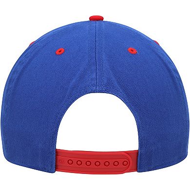 Men's '47 Royal Kansas Jayhawks Double Header Hitch Adjustable Hat