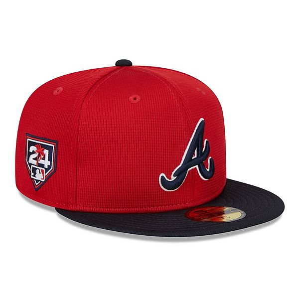 Men's New Era Red/Navy Atlanta Braves 2024 Spring Training 59FIFTY ...