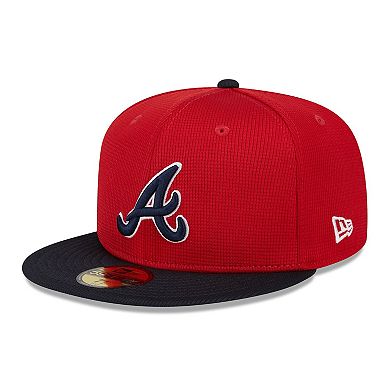 Men's New Era Red/Navy Atlanta Braves 2024 Spring Training 59FIFTY ...