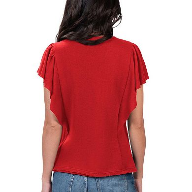 Women's G-III 4Her by Carl Banks Red St. Louis Cardinals Crowd Wave T-Shirt