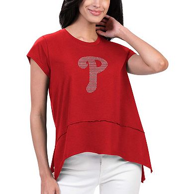 Women's G-III 4Her by Carl Banks Red Philadelphia Phillies Cheer Fashion T-Shirt