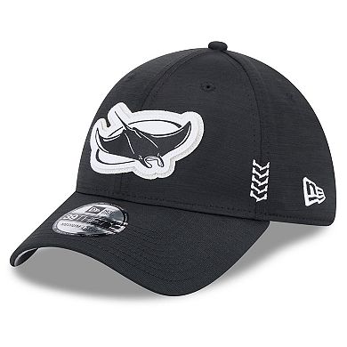Men's New Era  Black Tampa Bay Rays 2024 Clubhouse 39THIRTY Flex Fit Hat