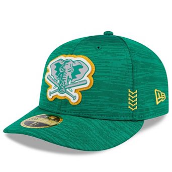Men's New Era Green Oakland Athletics 2024 Clubhouse Low Profile 59FIFTY Fitted Hat