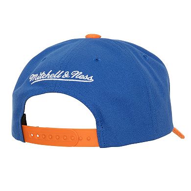 Men's Mitchell & Ness Blue New York Knicks Corduroy Pro Crown Adjustable Hat