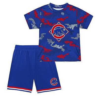Toddler Fanatics Branded Royal Chicago Cubs Field Ball T-Shirt & Shorts Set