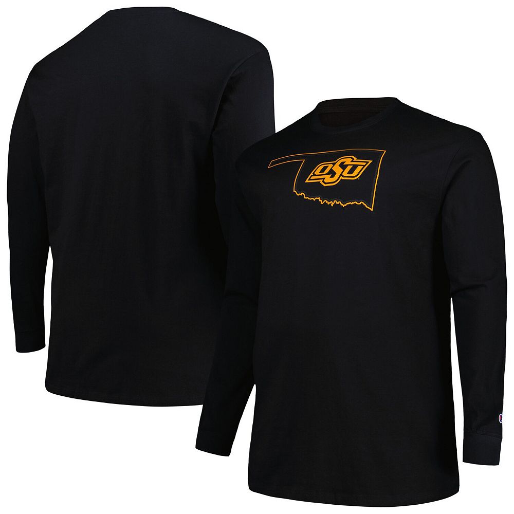 Men's Profile Black Oklahoma State Cowboys Big & Tall Pop Long Sleeve T ...