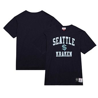 Men's Mitchell & Ness Deep Sea Blue Seattle Kraken Legendary Slub T-Shirt