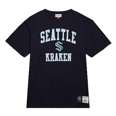 Men's Mitchell & Ness Deep Sea Blue Seattle Kraken Legendary Slub T-Shirt