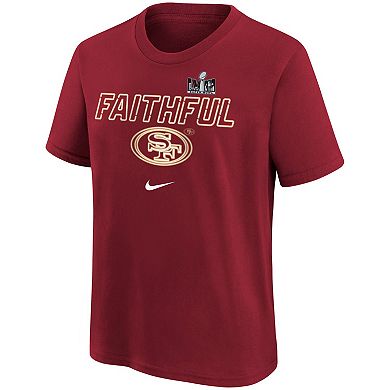 Youth Nike  Scarlet San Francisco 49ers Super Bowl LVIII Local T-Shirt