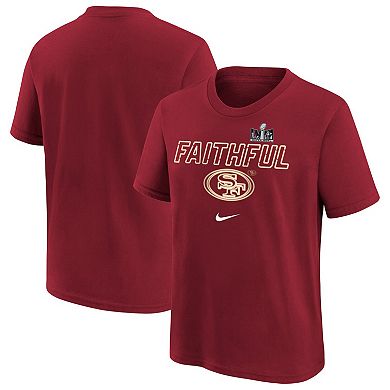 Youth Nike  Scarlet San Francisco 49ers Super Bowl LVIII Local T-Shirt