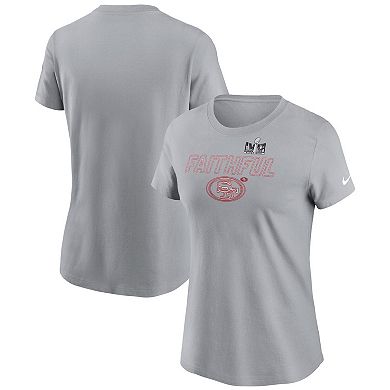 Women's Nike  Gray San Francisco 49ers Super Bowl LVIII Local Essential T-Shirt