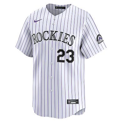 Men's Nike Kris Bryant White Colorado Rockies Home Limited Player Jersey