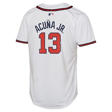 Youth Nike Ronald Acuña Jr. White Atlanta Braves Home Limited Player Jersey