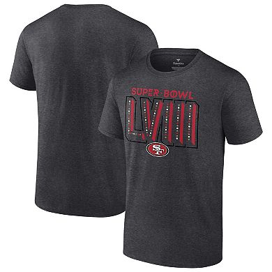Men's Fanatics Branded Heather Charcoal San Francisco 49ers Super Bowl LVIII Local Team T-Shirt