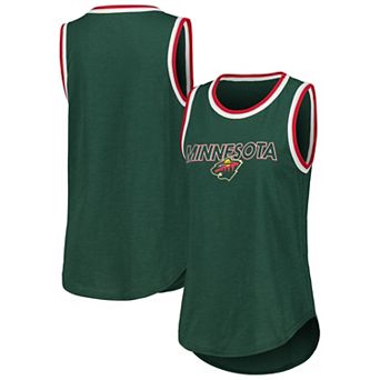 Women's G-III 4Her by Carl Banks Green Minnesota Wild Strategy Tank Top